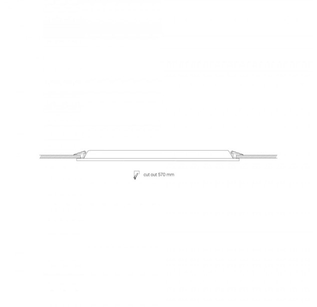 Įleidžiamas šviestuvas CL ITAKA LED 3000K 40W 100° 8456