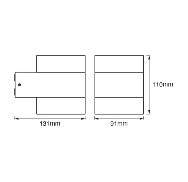 Sieninis šviestuvas ENDURA 3000K 12.5W 4058075205581 Sieninis šviestuvas ENDURA 3000K 12.5W 4058075205581