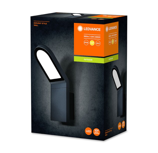 Sieninis šviestuvas ENDURA 3000K 12W 4058075214132 Sieninis šviestuvas ENDURA 3000K 12W 4058075214132