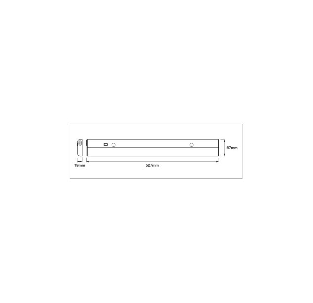 Lubinis šviestuvas LINEAR LED FLAT 12W 4000K 4058075264618