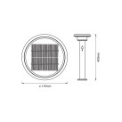 Pastatomas šviestuvas su saulės baterija ENDURA 3000K 6W 4058075392748 dimeriuojamas Pastatomas šviestuvas su saulės baterija ENDURA 3000K 6W 4058075392748 dimeriuojamas