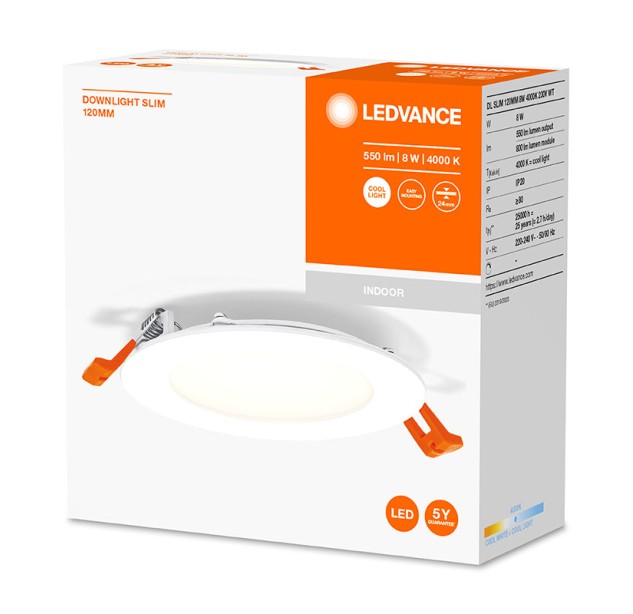 Įleidžiamas šviestuvas DL SLIM 8W 4000K 4058075573130 Įleidžiamas šviestuvas DL SLIM 8W 4000K 4058075573130