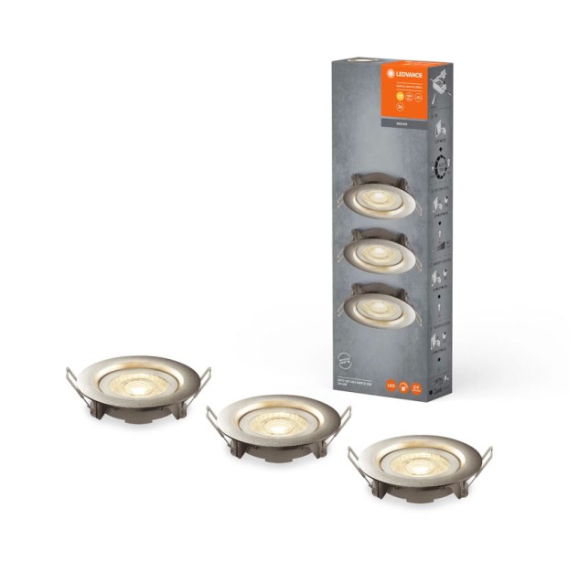 Įleidžiamas šviestuvas SPOT SET 4.9W 2700K 4058075617766 dimeriuojamas Įleidžiamas šviestuvas SPOT SET 4.9W 2700K 4058075617766 dimeriuojamas