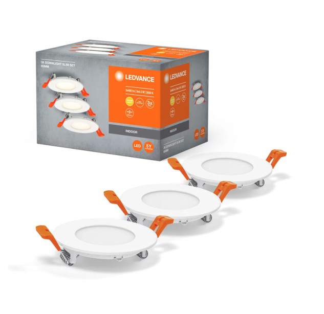 Įleidžiamas šviestuvas DL SLIM SET 4.5W 3000K 4058075629387 Įleidžiamas šviestuvas DL SLIM SET 4.5W 3000K 4058075629387