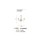 Pakabinamas šviestuvas FIAMMA LP.FIAMMA/3