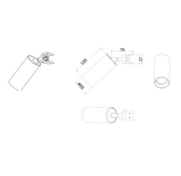 Lauko magnetinės sistemos OUTY Spot 4000K IP65 15W OTESP164N