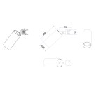 Lauko magnetinės sistemos OUTY Spot 4000K IP65 15W OTESP164N