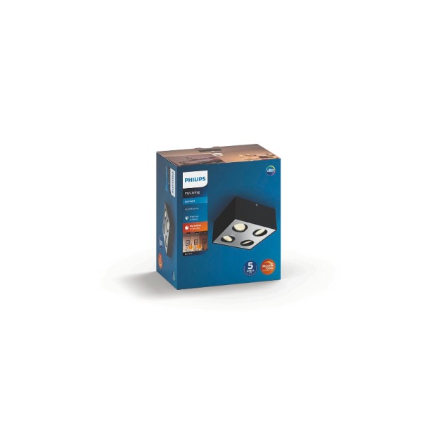 Lubinis šviestuvas BOX 2200-2700K 18W 8718696164556 Lubinis šviestuvas BOX 2200-2700K 18W 8718696164556