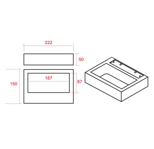 Sieninis šviestuvas FRAME SQUARE LED Sieninis šviestuvas FRAME SQUARE LED