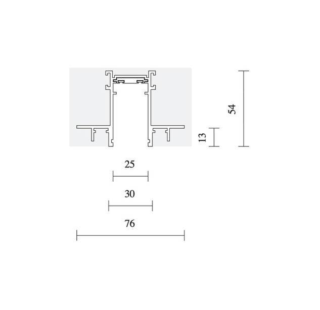 Užglaistomas bėgelis INSIGHT PROFILE 1 200CM 36.0002.01