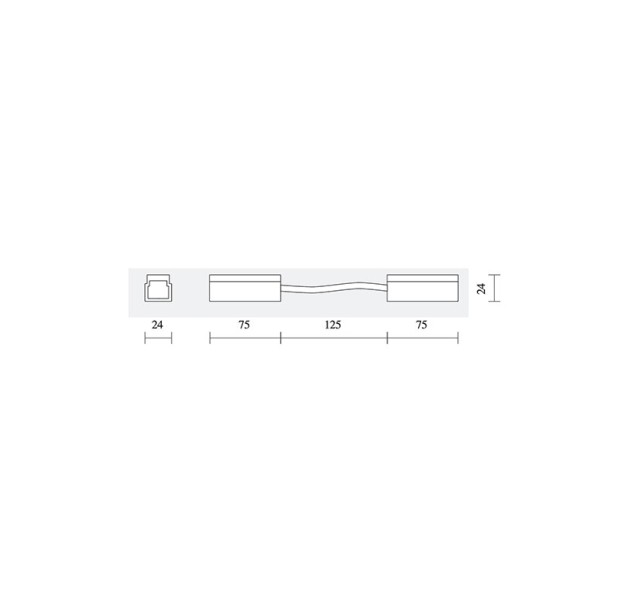 Bėgelio sujungimas INSIGHT FLEXIBLE CONNECTOR 48V/DC 36.0041.01 Bėgelio sujungimas INSIGHT FLEXIBLE CONNECTOR 48V/DC 36.0041.01