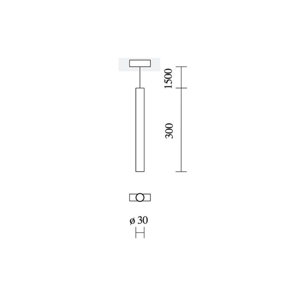 Akcentinis šviestuvas INSIGHT TUBE 3000K 10W 36.0122.01.830