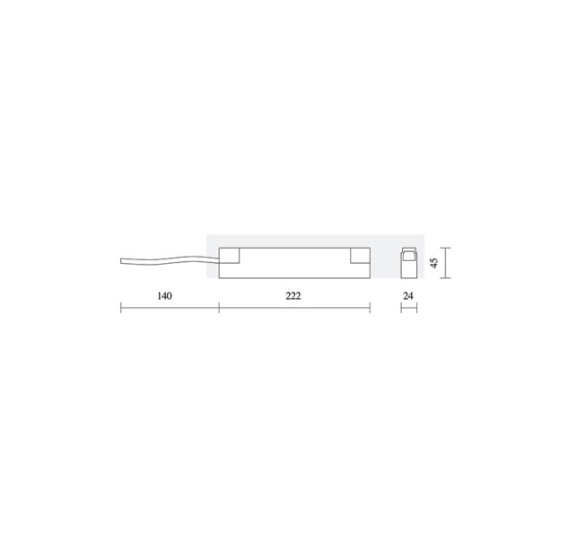 LED maitinimo šaltinis INSIGHT POWER SUPPLY LED 100W WITH CABLE 18CM