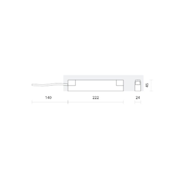 LED maitinimo šaltinis INSIGHT POWER SUPPLY LED 100W WITH CABLE 14CM