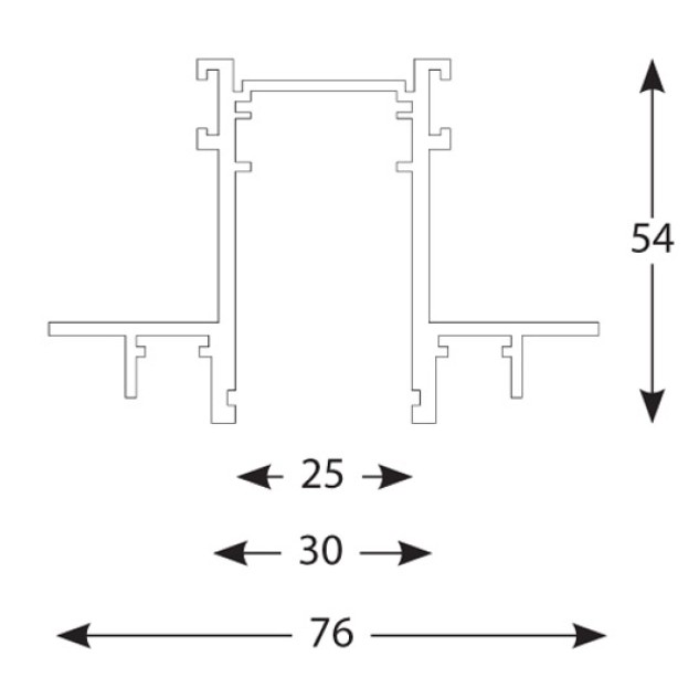 Užglaistomas bėgelis INSIGHT PROFILE 1 200CM 36.0002.03