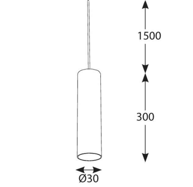 Akcentinis šviestuvas INSIGHT TUBE 10W 3000K 36.0122.31.830
