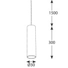 Akcentinis šviestuvas INSIGHT TUBE 10W 3000K 36.0122.31.830
