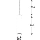 Akcentinis šviestuvas INSIGHT TUBE 21W 3000K 36.0123.31.830