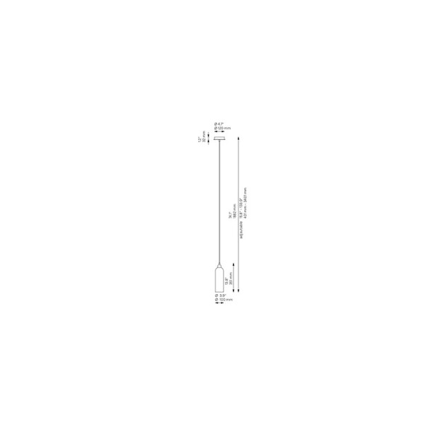 Pakabinamas šviestuvas ODYSSEY 2200-3000K 1x15W Single LG