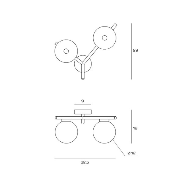 Sieninis šviestuvas CAMELY ART.1744.303 Sieninis šviestuvas CAMELY ART.1744.303