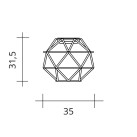 Lubinis šviestuvas EUCLIDE 2700K 44W ART.1821.20.2700 Lubinis šviestuvas EUCLIDE 2700K 44W ART.1821.20.2700