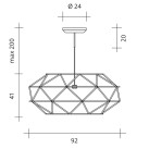 Pakabinamas šviestuvas EUCLIDE 3000K 92W ART.1821.33.3000 Pakabinamas šviestuvas EUCLIDE 3000K 92W ART.1821.33.3000