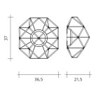 Sieninis šviestuvas EUCLIDE 3000K 29W ART.1822.10.3000 Sieninis šviestuvas EUCLIDE 3000K 29W ART.1822.10.3000