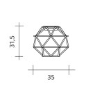 Lubinis šviestuvas EUCLIDE 2700K 44W ART.1822.20.2700 Lubinis šviestuvas EUCLIDE 2700K 44W ART.1822.20.2700