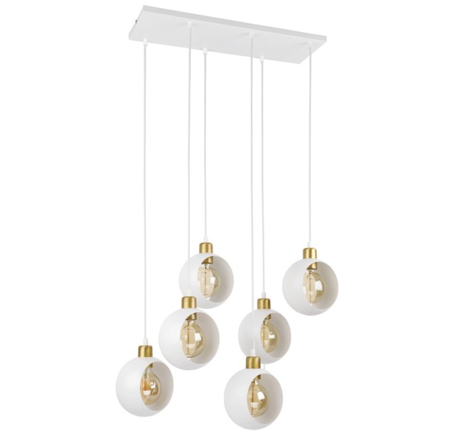 Pakabinamas šviestuvas CYKLOP WHITE 6