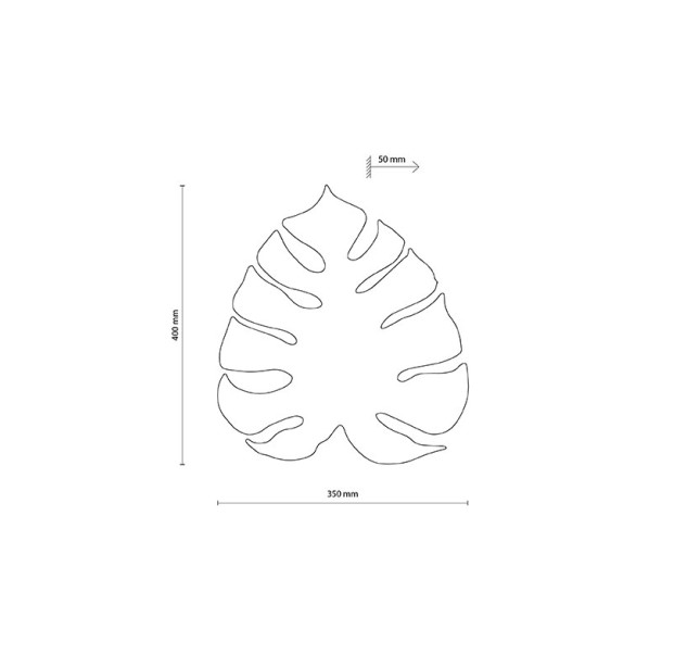 Sieninis šviestuvas MONSTERA WOOD 5422 Sieninis šviestuvas MONSTERA WOOD 5422