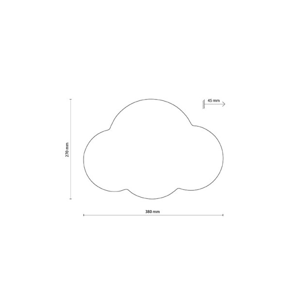Sieninis šviestuvas CLOUD 12W 5886