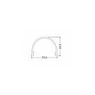 LED profilio gaubtas D9 CLICK 1M V3490038