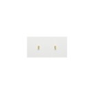 2-jų vietų horizontalus rėmelis baltos / aukso spalvos: jungiklis - perjungiklis 1 kl. x 2 2-jų vietų horizontalus rėmelis baltos / aukso spalvos: jungiklis - perjungiklis 1 kl. x 2