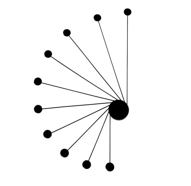 Sieninis šviestuvas HELIX BLACK Sieninis šviestuvas HELIX BLACK