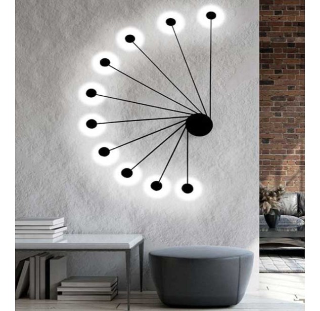 Sieninis šviestuvas HELIX BLACK Sieninis šviestuvas HELIX BLACK