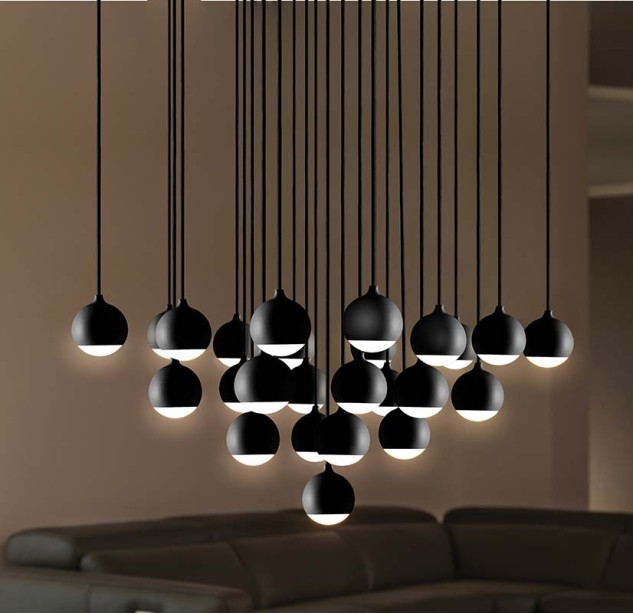 Pakabinamas šviestuvas SHALLOW BLACK 4