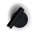 Sieninis šviestuvas BETU BLACK USB Sieninis šviestuvas BETU BLACK USB