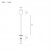 Pakabinamas šviestuvas BUBBLES 2700K-3000K-4000K 10W PLS006.BS1P.BI|B|PLS006.VT200.OR dimeriuojamas