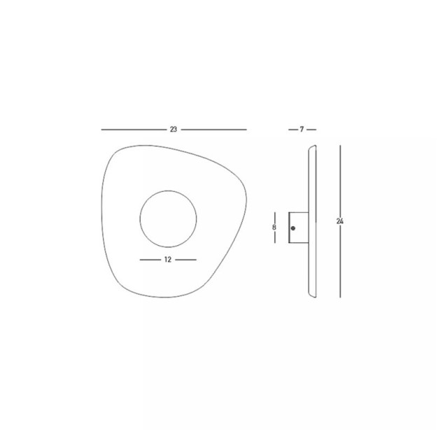 Sieninis akustinis šviestuvas SCONCE 3000K 5W 23175