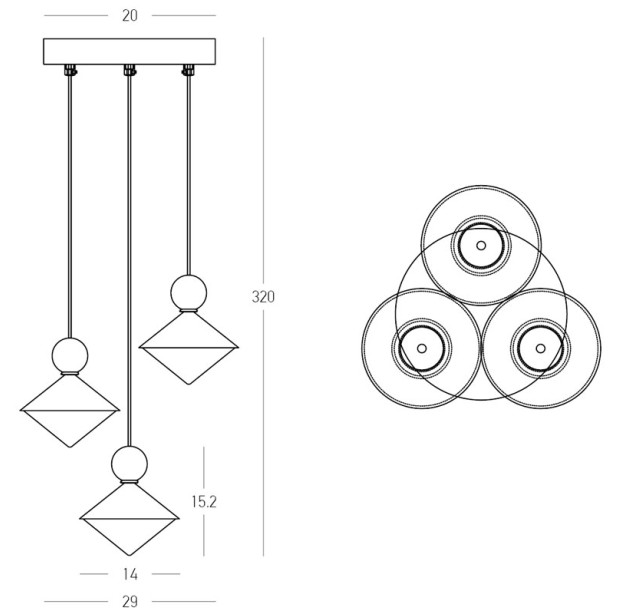 Pakabinamas šviestuvas LED LIGHT 20W 3000K 25101 dimeriuojamas Pakabinamas šviestuvas LED LIGHT 20W 3000K 25101 dimeriuojamas