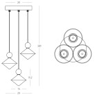 Pakabinamas šviestuvas LED LIGHT 20W 3000K 25101 dimeriuojamas Pakabinamas šviestuvas LED LIGHT 20W 3000K 25101 dimeriuojamas