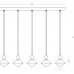 Pakabinamas šviestuvas LED LINE LIGHT 32W 3000K 25103 dimeriuojamas