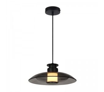 Pakabinamas šviestuvas LED Light 10W 3000K black-smokey grey glass 25142 dimeriuojamas 