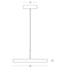 Pakabinamas šviestuvas LED Light 18W 3000K black-brushed brass 25145 dimeriuojamas 