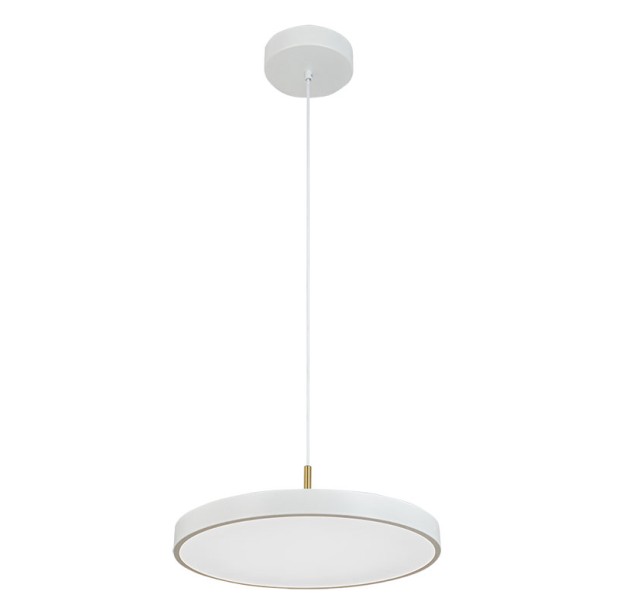 Pakabinamas šviestuvas LED Light 18W 3000K white-brushed brass 25146 dimeriuojamas Pakabinamas šviestuvas LED Light 18W 3000K white-brushed brass 25146 dimeriuojamas