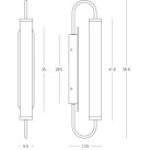 Sieninis šviestuvas LED Light 10W 3000K 25152 brushed brass-opal glass dimeriuojamas Sieninis šviestuvas LED Light 10W 3000K 25152 brushed brass-opal glass dimeriuojamas