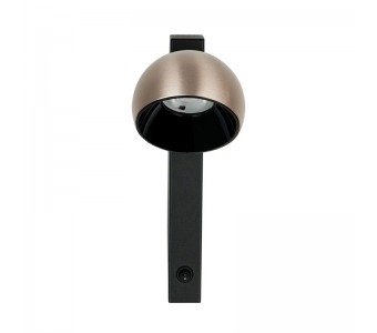 Sieninis šviestuvas LED Light 13W 3000K 25340 black-brushed champagne gold dimeriuojamas 