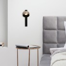 Sieninis šviestuvas LED Light 13W 3000K 25340 black-brushed champagne gold dimeriuojamas Sieninis šviestuvas LED Light 13W 3000K 25340 black-brushed champagne gold dimeriuojamas