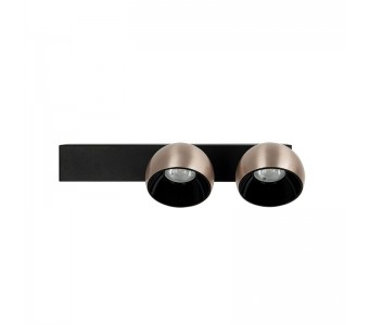 Sieninis šviestuvas LED Light 21W 3000K 25342 black-champagne gold dimeriuojamas 