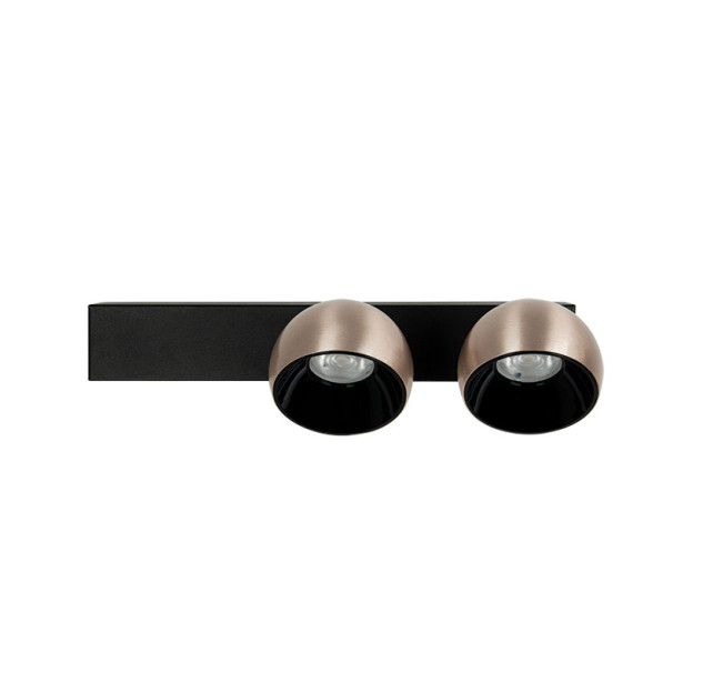 LED Light 21W 3000K 25342 Black-Champagne Gold Wall Light, Dimmable